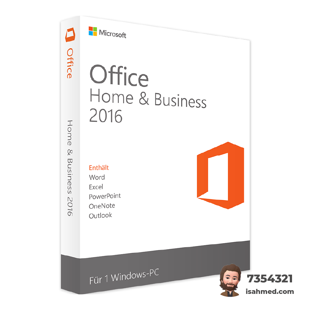 Microsoft Office 2016 Home and Business | isahmed.com | +9607354321