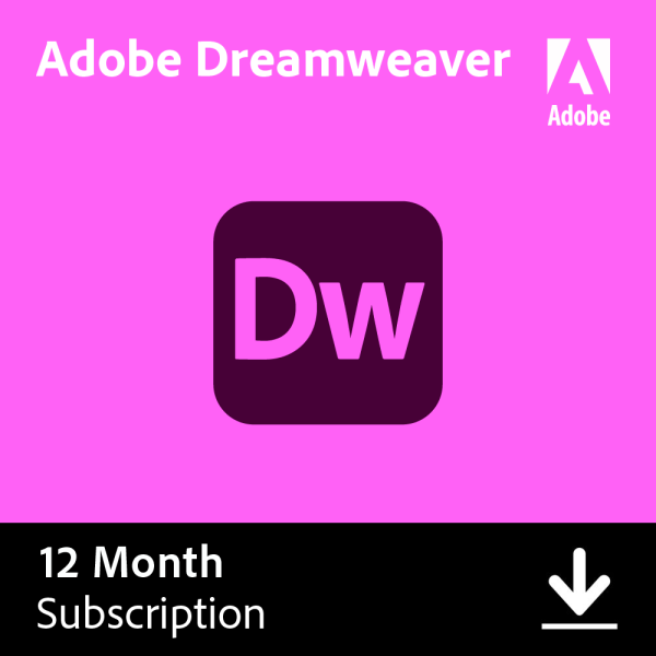 Adobe Dreamweaver 12 Month Subscription