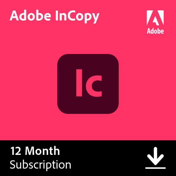 Adobe InCopy 12 Month Subscription
